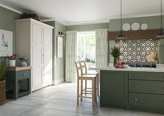 Bamboo Candy, Green White - Made To Measure Curtains - Image 8